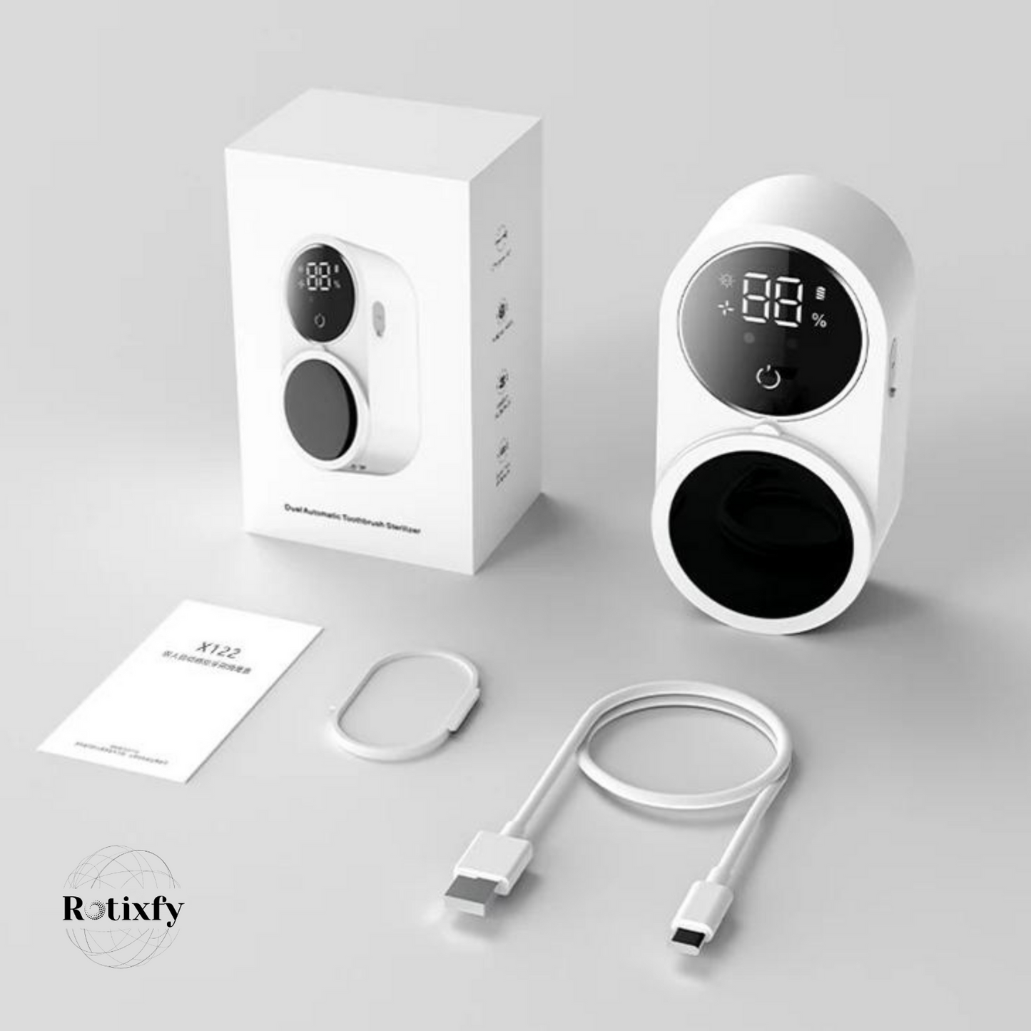 Caseta Sterilizatoare UV pentru Doua Periute de Dinti