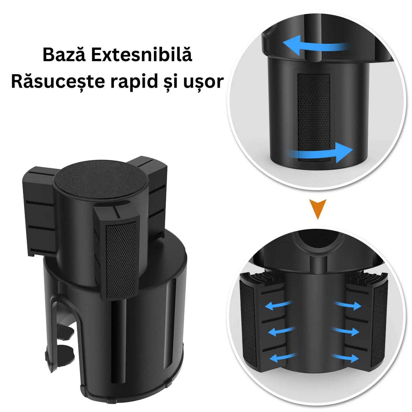 Suport Pahar Auto de Mare Capacitate pentru Bauturi, Organizator Universal pentru Masina