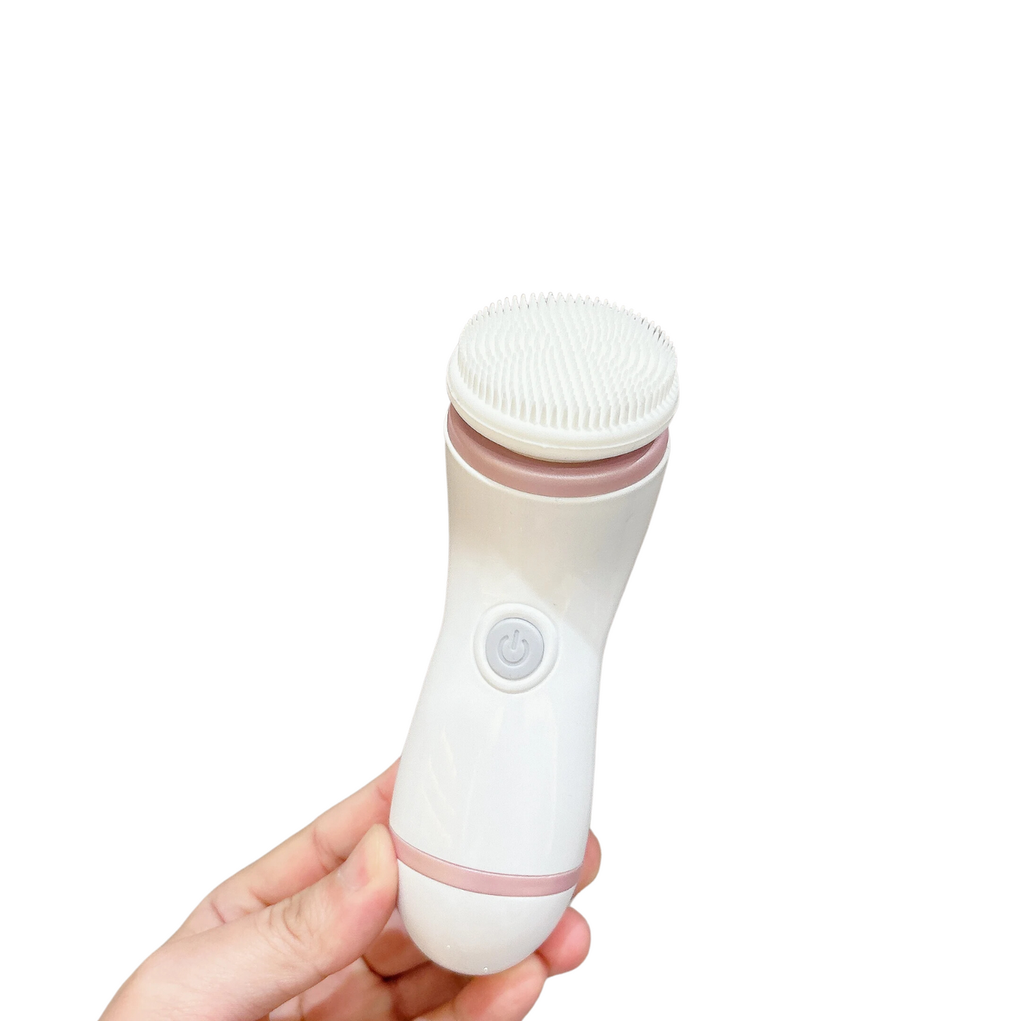 Perie Electrica pentru Curatarea Tenului - Aparat Ultrasonic din Silicon pentru Fata, Curatare in Profunzime, Exfoliere si Rejuvenare, Culoare Roz