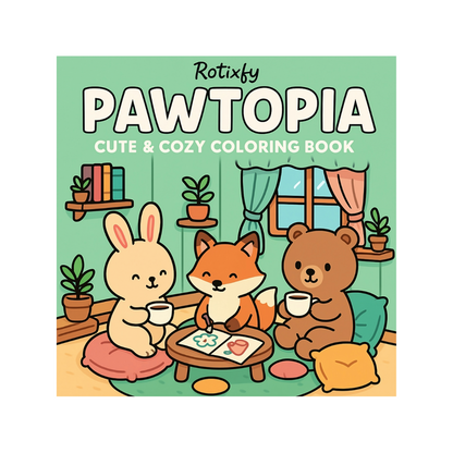 Carte de Colorat, Coperta Cartonata, Desene Animale Haioase, pentru Copii