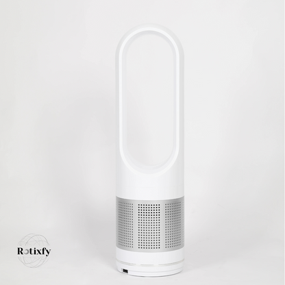 Aer Conditionat Portabil, Ventilator fara Elice, pentru Racire si Incalzire, 60/80 cm Intaltime, Alb sau Negru