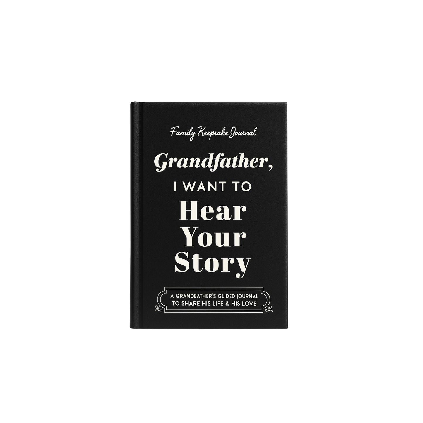 I Want to Hear Your Story - Jurnal interactiv pentru membrii familiei, Coperta din piele, 151 pagini, Cadou emotionant, Culoare Maro