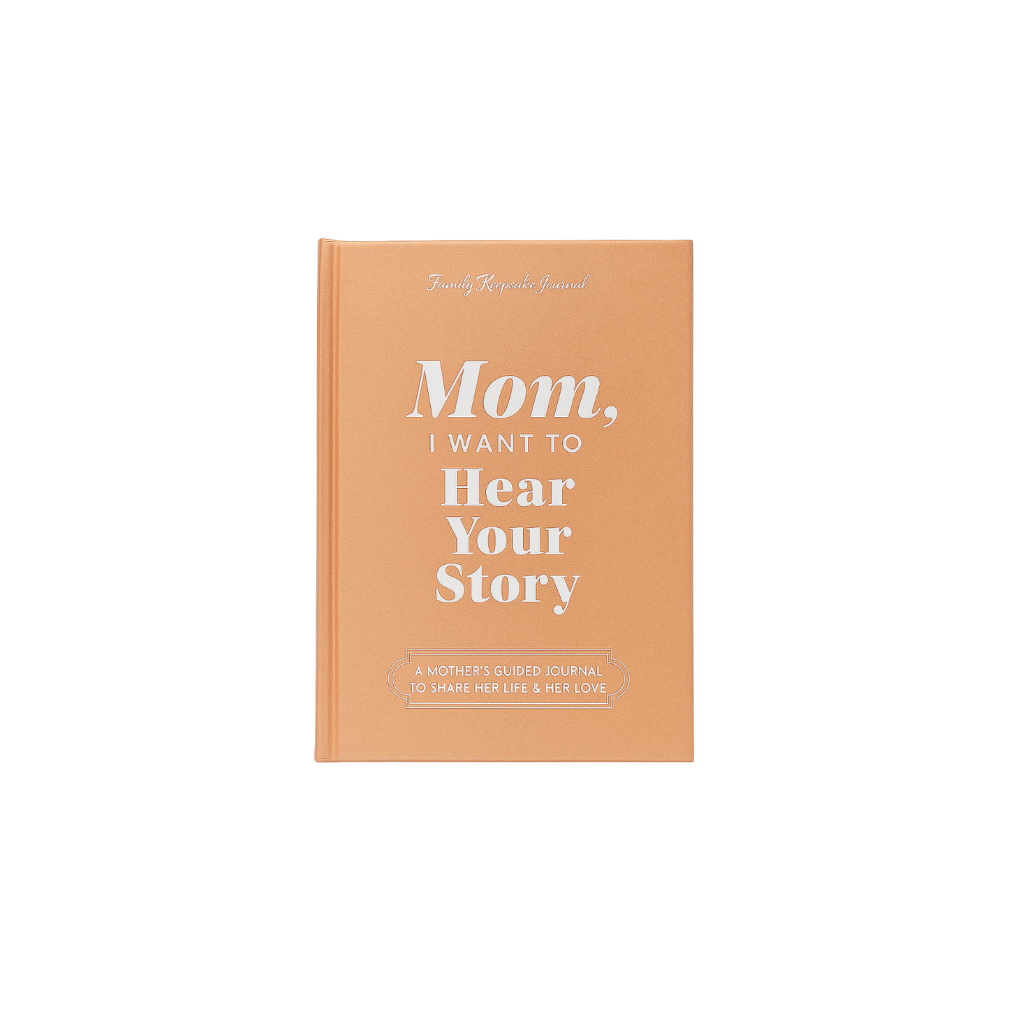 I Want to Hear Your Story - Jurnal interactiv pentru membrii familiei, Coperta din piele, 151 pagini, Cadou emotionant, Culoare Maro