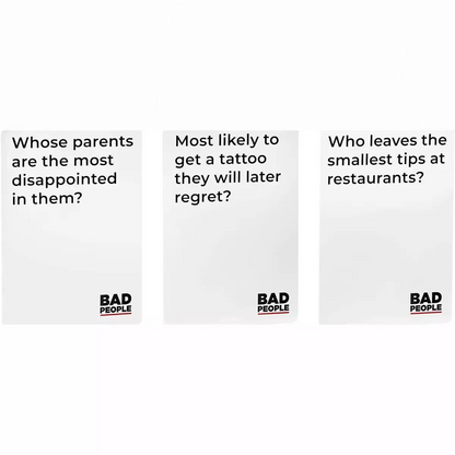 Joc de Petrecere pentru Adulti, Bad People, Afla Adevarul Salbatic si Comic despre Prieteni